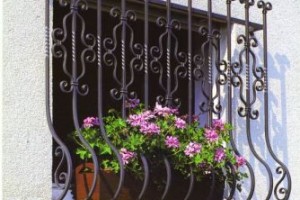 Security window frames